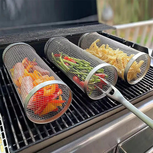 Stainless Steel Round BBQ Basket