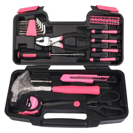 Pink Power 39-Piece Home Repair Tool Kit